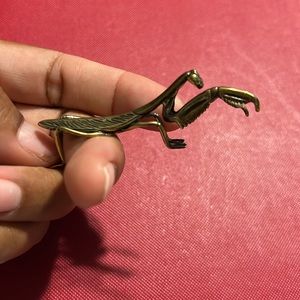 Retro Brass Preying Mantis